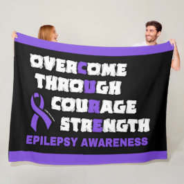CURE...Epilepsy Fleece Deken