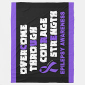 CURE...Epilepsy Fleece Deken (Voorkant)