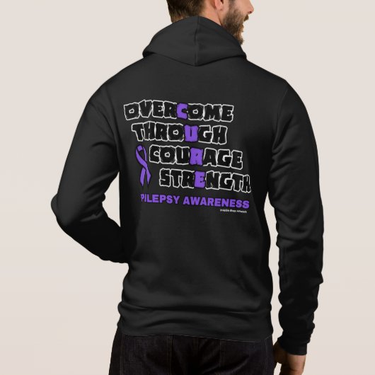 CURE...Epilepsy Hoodie (Achterkant)