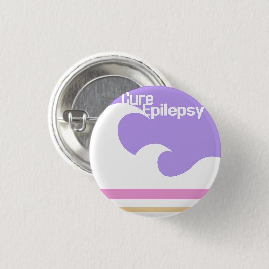"Cure Epilepsy" Mini Button (Voorkant /achterkant)