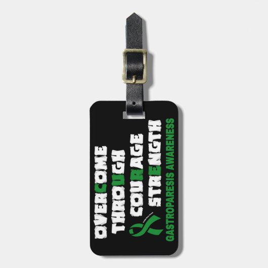 CURE...Gastroparese Bagagelabel (Voorkant verticaal)