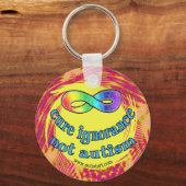 Cure Ignorance not Autism Sleutelhanger (Voorkant)