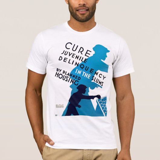 Cure jeugdcriminaliteit t-shirt (Voorkant)