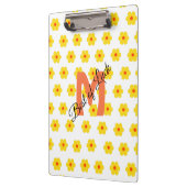 Cure moderne retro madeliefjes bloemen gepersonali klembord (Links)