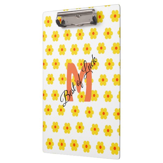 Cure moderne retro madeliefjes bloemen gepersonali klembord (Links)