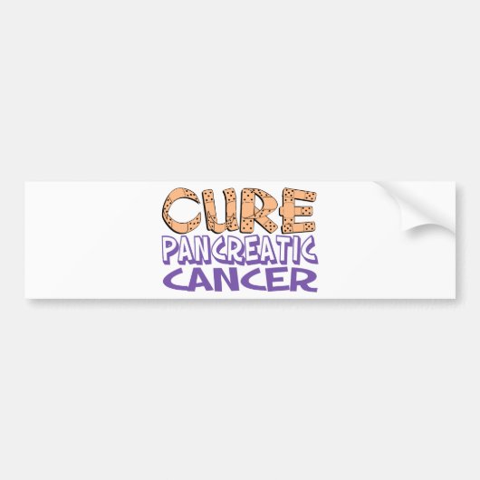 Cure pancreaskanker bumpersticker (Voorkant)