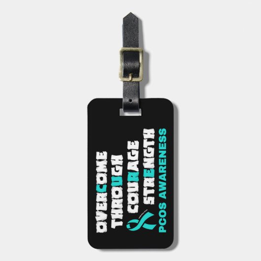 CURE...PCOS BAGAGELABEL (Voorkant verticaal)