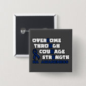 CURE...RA VIERKANTE BUTTON 5,1 CM (Voorkant /achterkant)