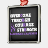 CURE...Sarcoidose Ornement métallique (Gauche)