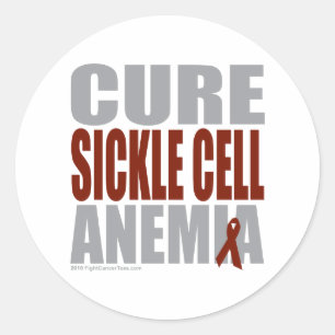 Cure Sickle Cell Anemie Ronde Sticker
