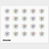 Cure SMA Flower Power 2 Ronde Sticker (Vel)