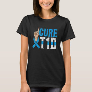 Cure T1d Diabetes Awareness Maand Insuline Pancrea T-shirt