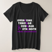CURE...T-shirt Fibro Plus Taille (Design devant)