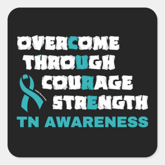 CURE...TN VIERKANTE STICKER (Voorkant)