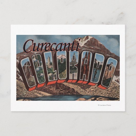 Curecanti, Colorado - Grote Letter-scènes Briefkaart (Voorkant)