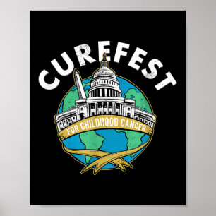 Curefest Kinderkanker Curefest Rond De Wereld Poster