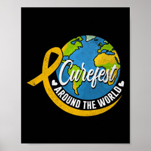 Curefest Rond De Wereld Kinderkanker  Poster