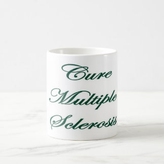 CureMS met groene linten voor de Mok van koffie