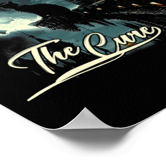 Cures Graphic Art Muzikant Grappig Dierlijke Kat V Poster (Hoek)