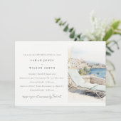 Curfu Griekenland Waterverf Landschap repetitie di Kaart (Staand voorkant)