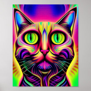 curieuse affiche de chat