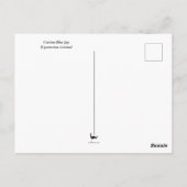 Curieuse carte postale Blue Jay (Dos)