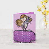 "Curieuse et curieuse !" Carte (Fleur jaune)