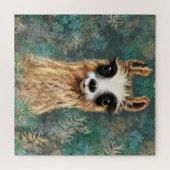Curieux Bébé Llama Jigsaw Puzzle amusant (Horizontal)