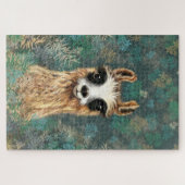 Curieux bébé Llama Puzzle drôle (Horizontal)