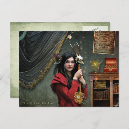 Curieux Carte postale Curator (Devant / Derrière)
