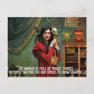 Curieux carte postale de curateur