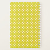 Curieux Chat Noir Polka Jaune Point Personnalisé (Dos)