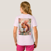 Curieux Chipmunk Forest Adventure T-Shirt Designs (Dos entier)