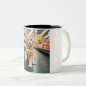 Curieux Convoyeur Kitten Caper Mug (Devant droit)
