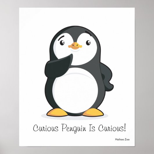 Curieux Pingouin, Curieux ! Affiche (Devant)