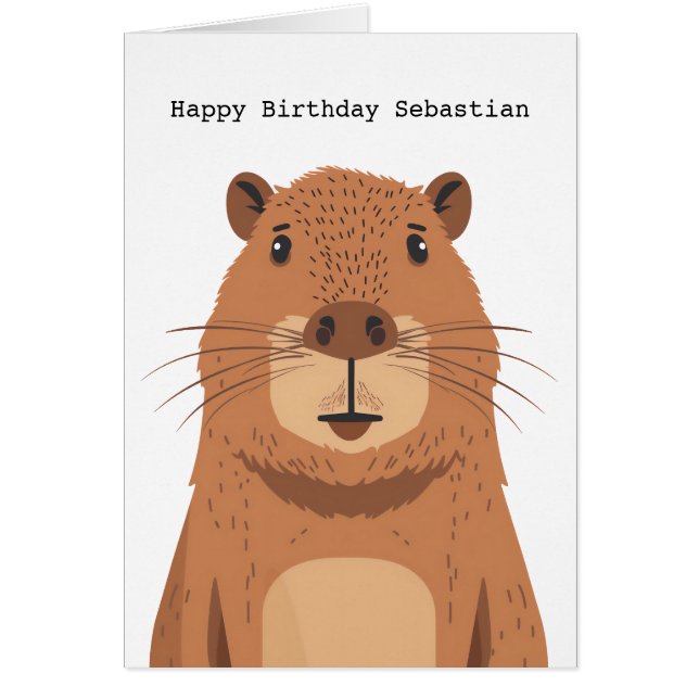 Curieux portrait Capybara (Devant)