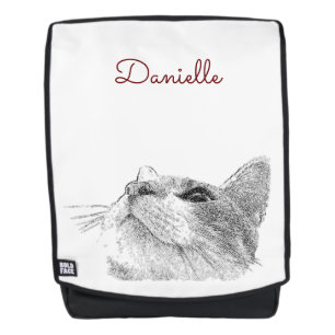 Curieux sac à dos de chat