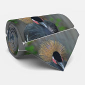 Curieuze Afrikaanse kroonkraan Stropdas (Opgerold)