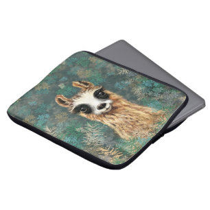 Curieuze Baby Llama - Cute Laptop Sleeve