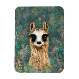 Curieuze Baby Llama - Cute Magneet