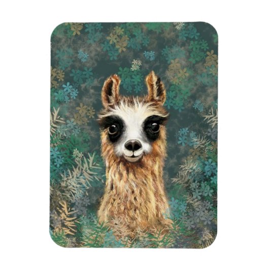 Curieuze Baby Llama - Cute Magneet (Verticaal)