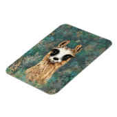 Curieuze Baby Llama - Cute Magneet (Linkerzijde)