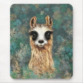 Curieuze Baby Llama - Cute Muismat (Voorkant)