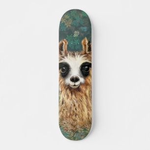 Curieuze Baby Llama - Cute Skateboard