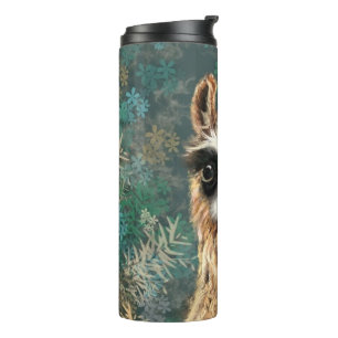 Curieuze Baby Llama - Cute Thermosbeker