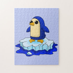 Curieuze Cute Baby Penguin Legpuzzel