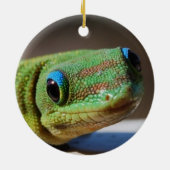 Curieuze Gecko Keramisch Ornament (Achterkant)