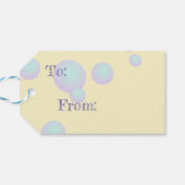 Curieuze kleine draak cadeaulabel (Achterkant Horizontaal)