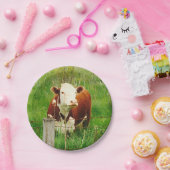 Curieuze Koe 4Lilly Papieren Bordje (Feest)