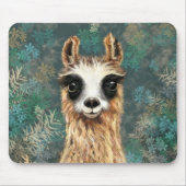 Curieuze Llama Muismat Gift Fun - Schilderen (Voorkant)